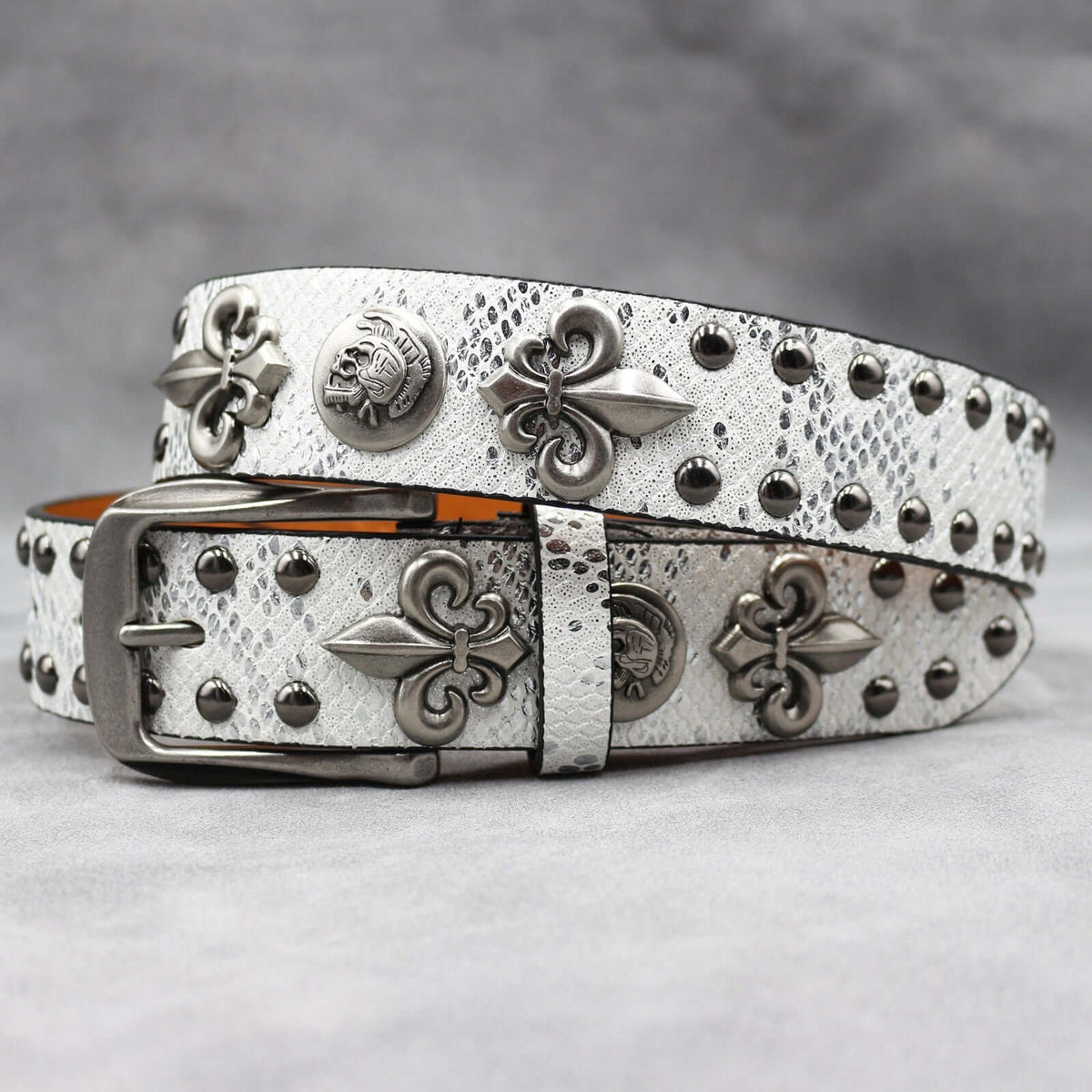 Snakeskin Studded Belt — image 2