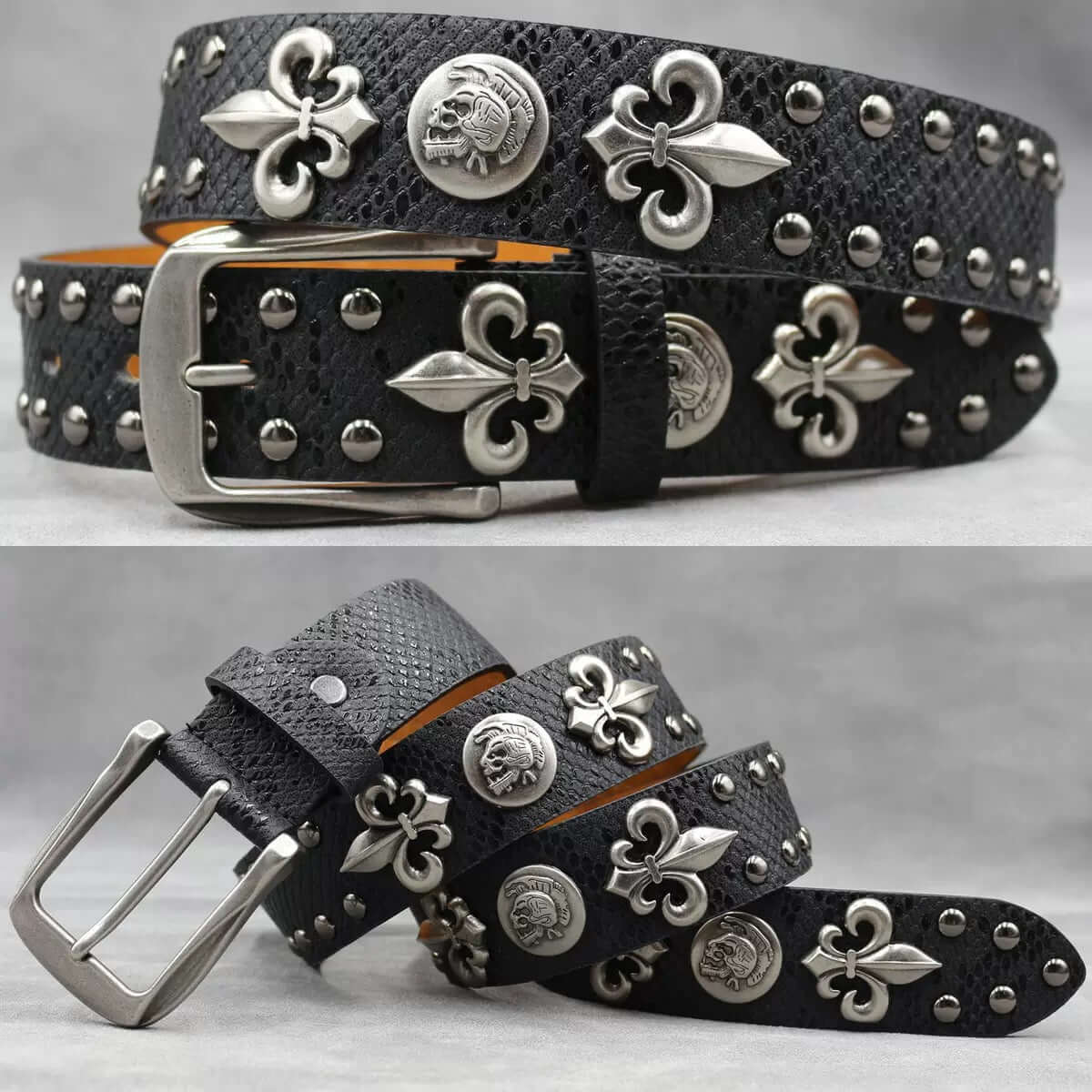 Snakeskin Studded Belt — image 3