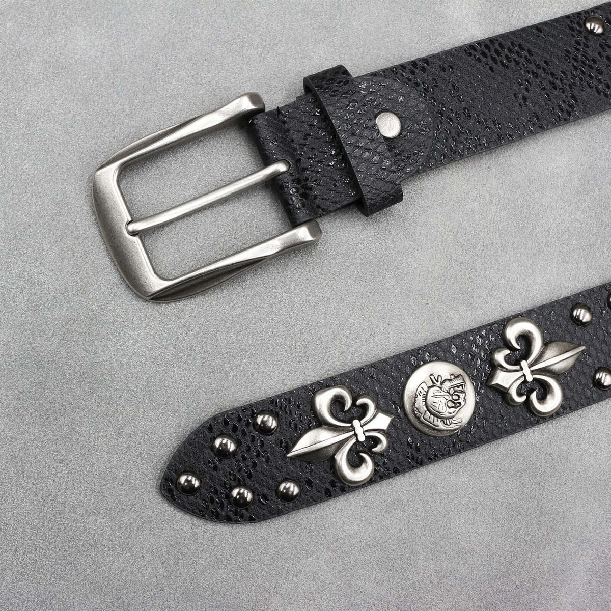 Snakeskin Studded Belt — image 4