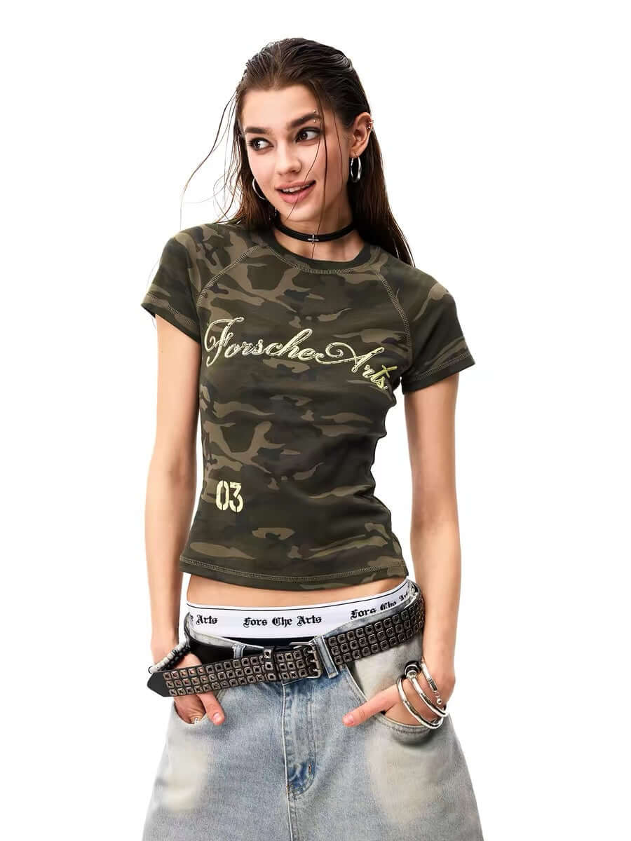 Camouflage Baby Tee — image 2