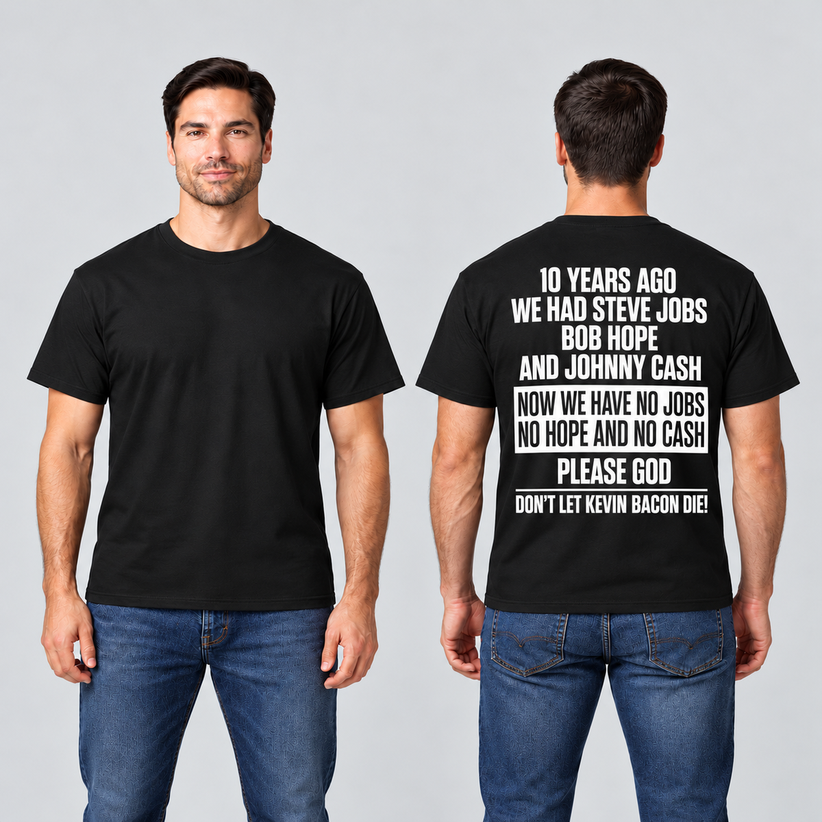 10 Years Ago We Had Steve Jobs, Bob Hope & Johnny Cash – Funny Vintage T-Shirt