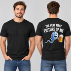 Here's a Really Old Picture of Me – Funny Sperm Back Print Graphic T-Shirt