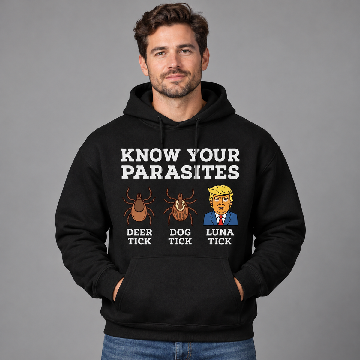 Know Your Parasites Funny Political T-Shirt - Sarcastic Humor Unisex Tee