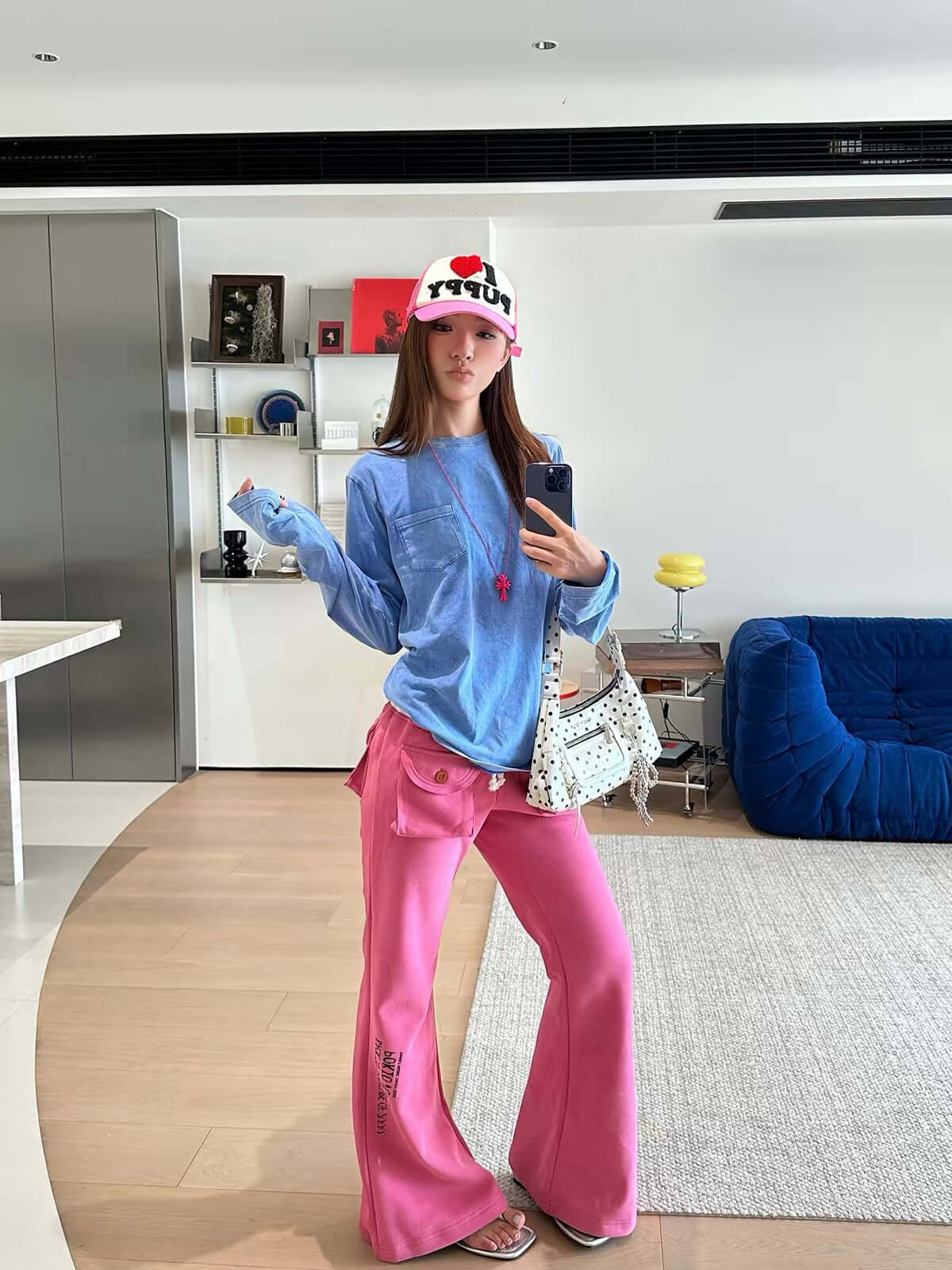 Striped Pocket Flare SweatPants — image 4
