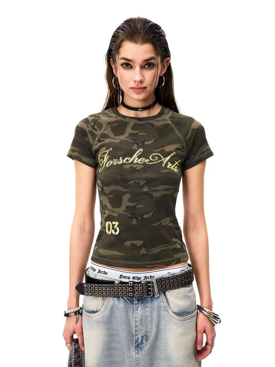 Camouflage Baby Tee — image 1