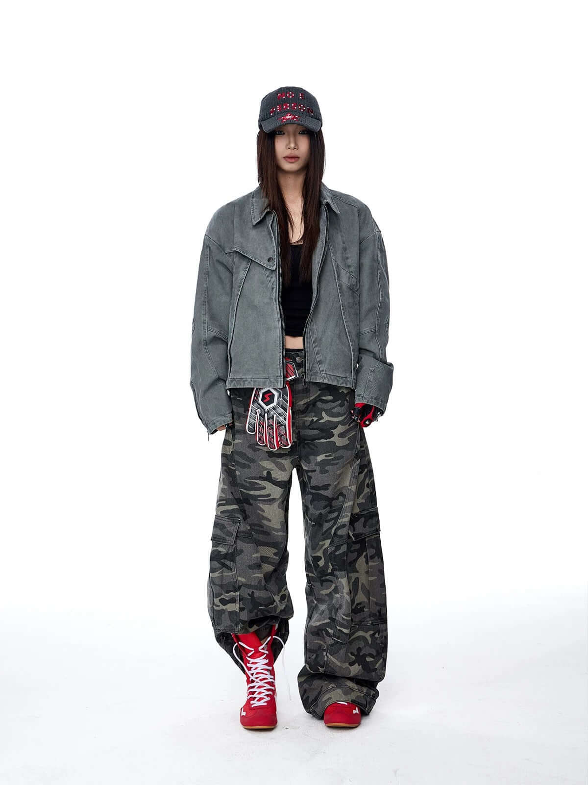 Camouflage Wide-Leg Pants — image 2