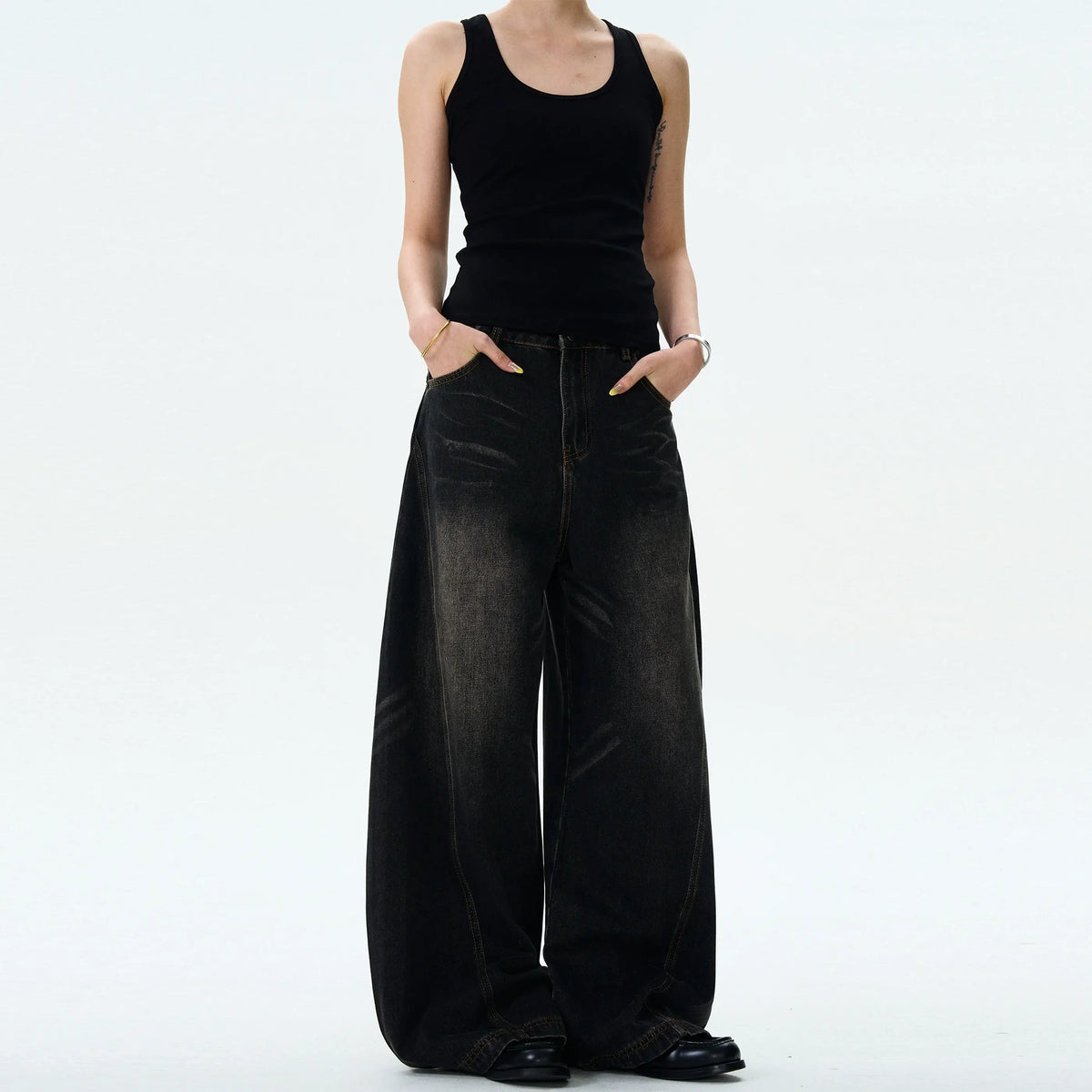 Retro Cat Whisker Retro Whiskered Barrel Jeans — image 4