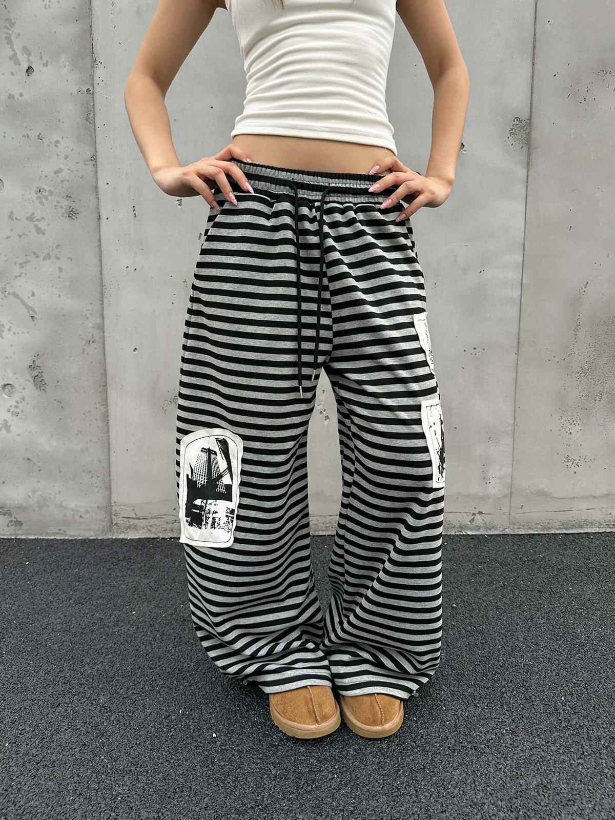 Unisex Drawstring Oversized Sweatpants — image 3