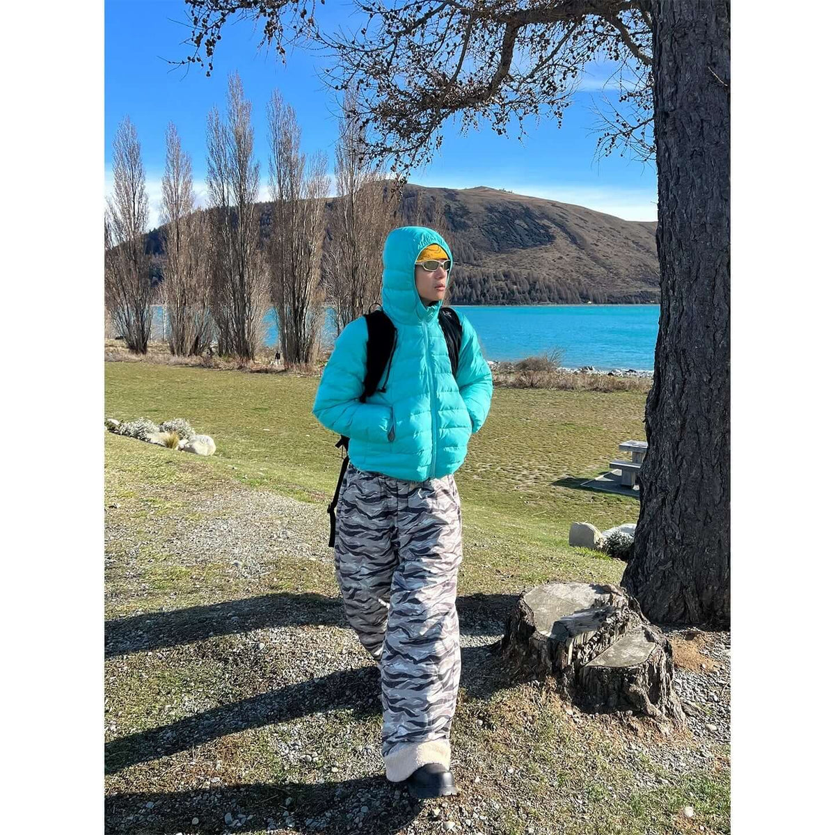Camo Quilted Fleece Ski Pants — image 2