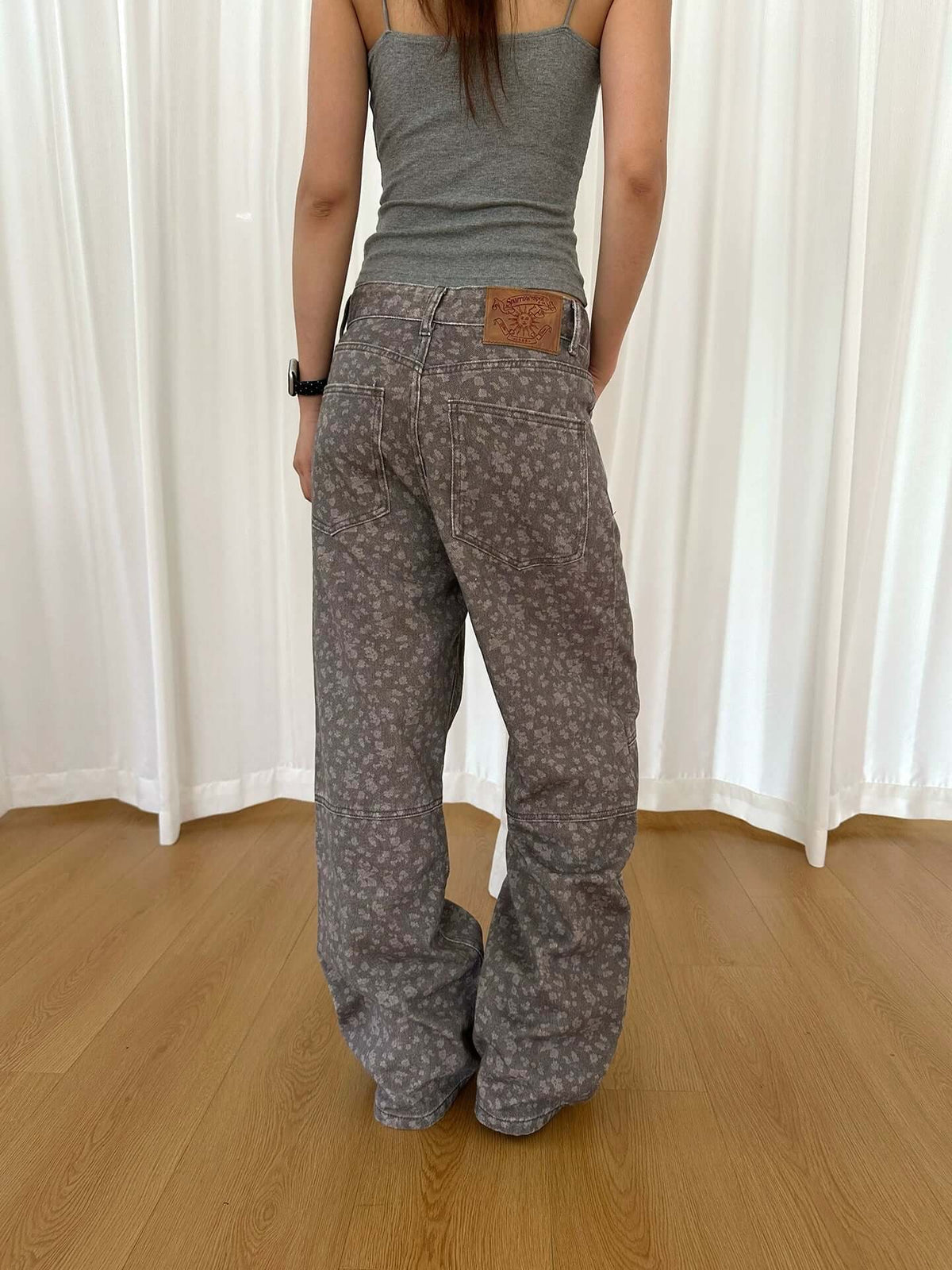 Print Straight Casual Pants — image 4