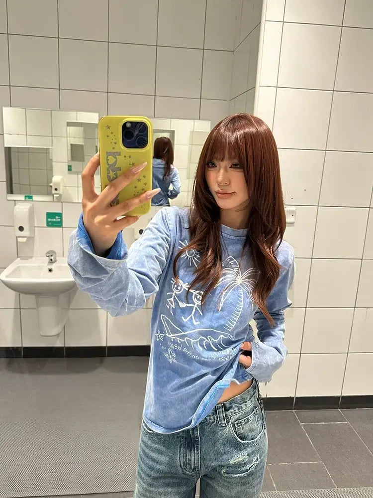 Washed Vintage Long-Sleeve Tee — image 5
