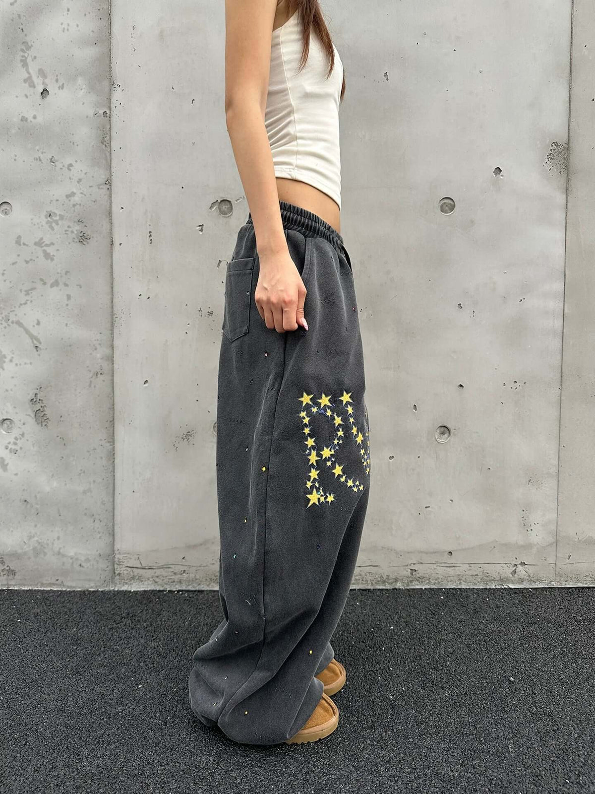 Unisex Oversize Elastic Waist Trousers — image 5