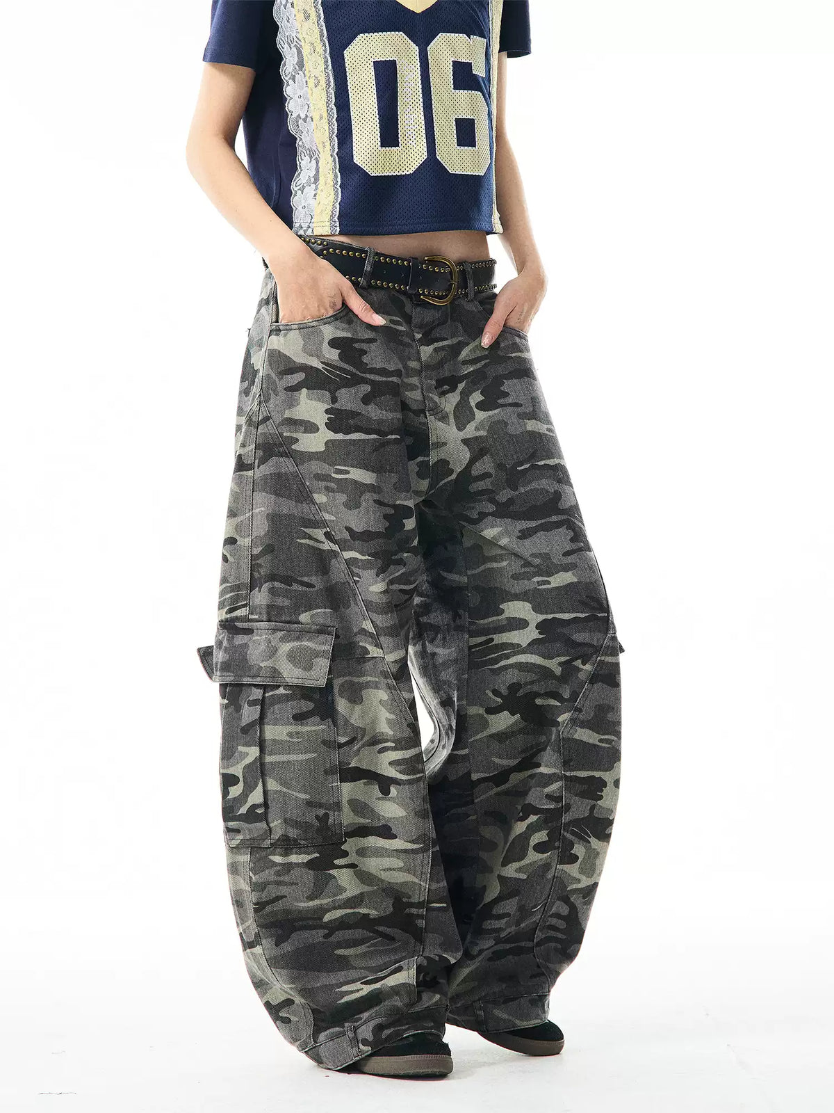 Camouflage Wide-Leg Pants — image 3