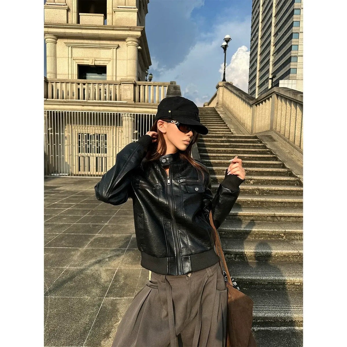 Retro Leather Jacket — image 2