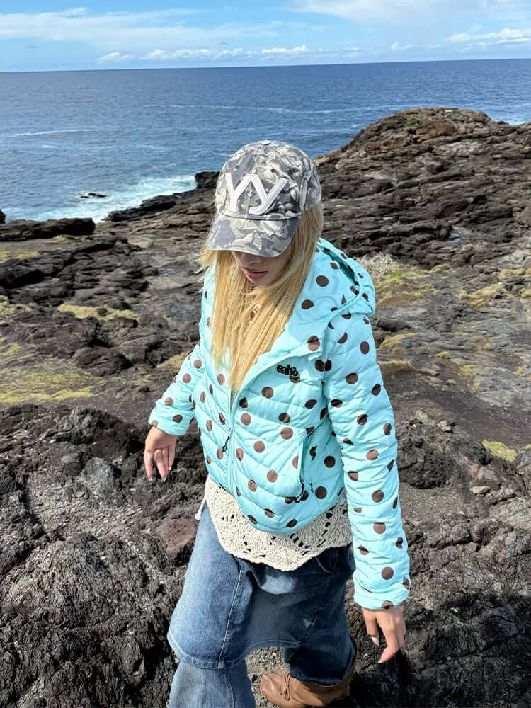 Embroidered Hooded Down Jacket — image 3