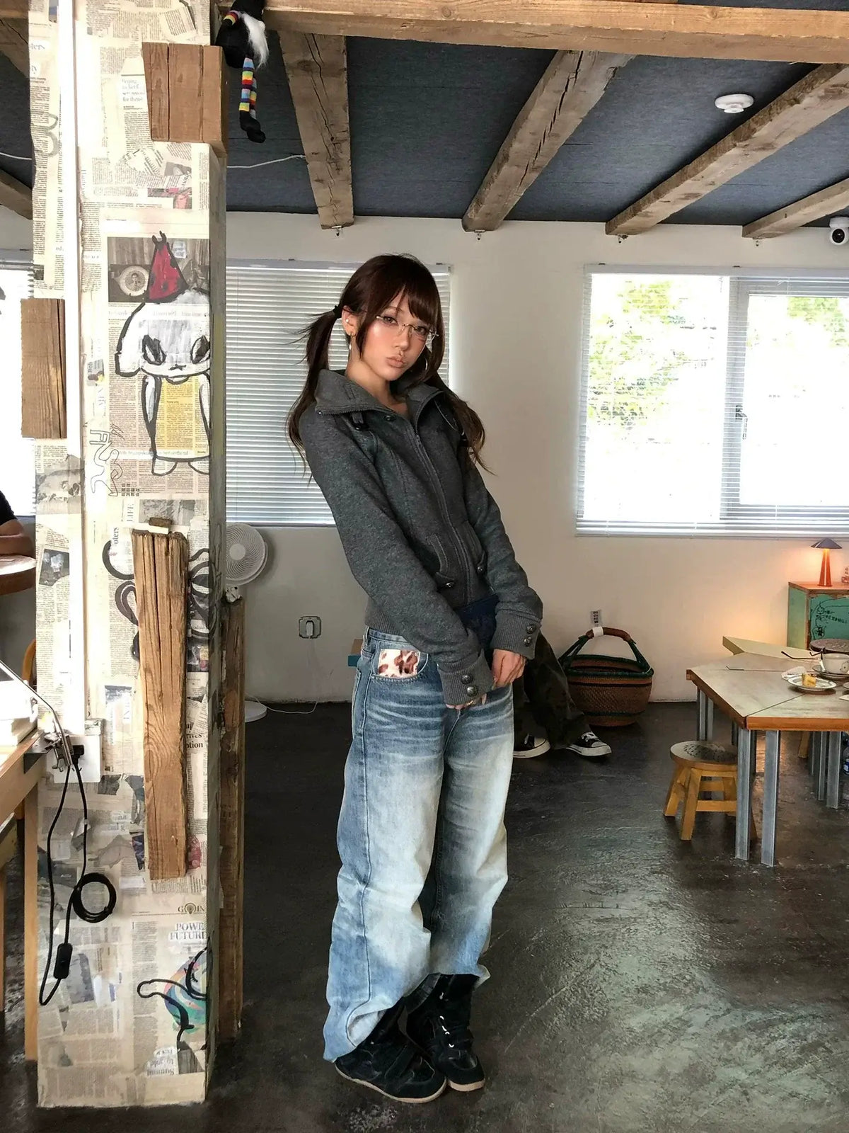 Casual Lapel Zip-Up Cardigan Sweatshirt — image 5