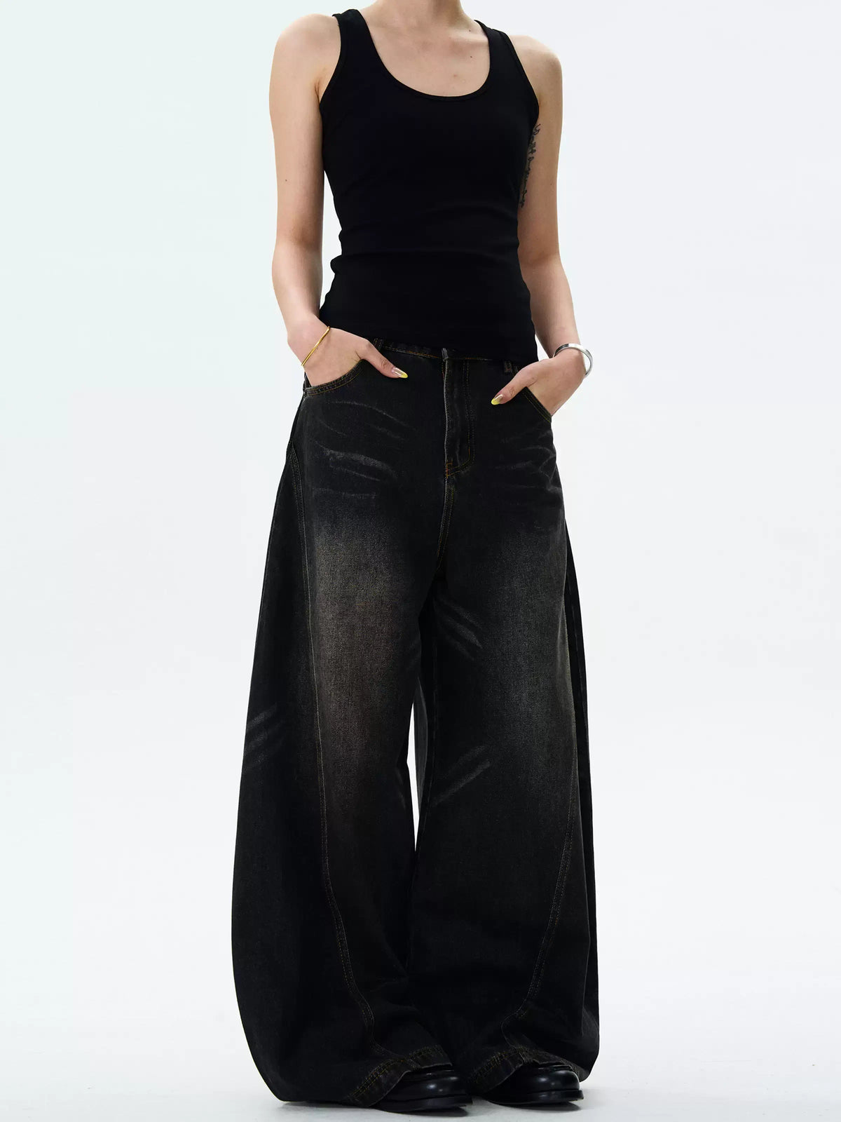 Retro Cat Whisker Retro Whiskered Barrel Jeans — image 3