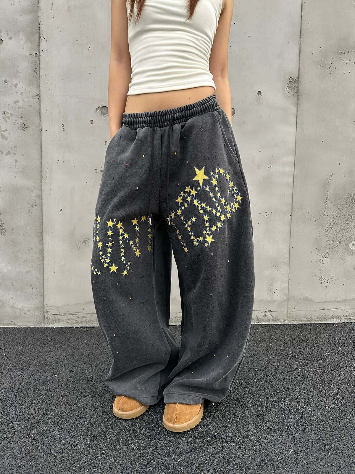 Unisex Oversize Elastic Waist Trousers — image 2