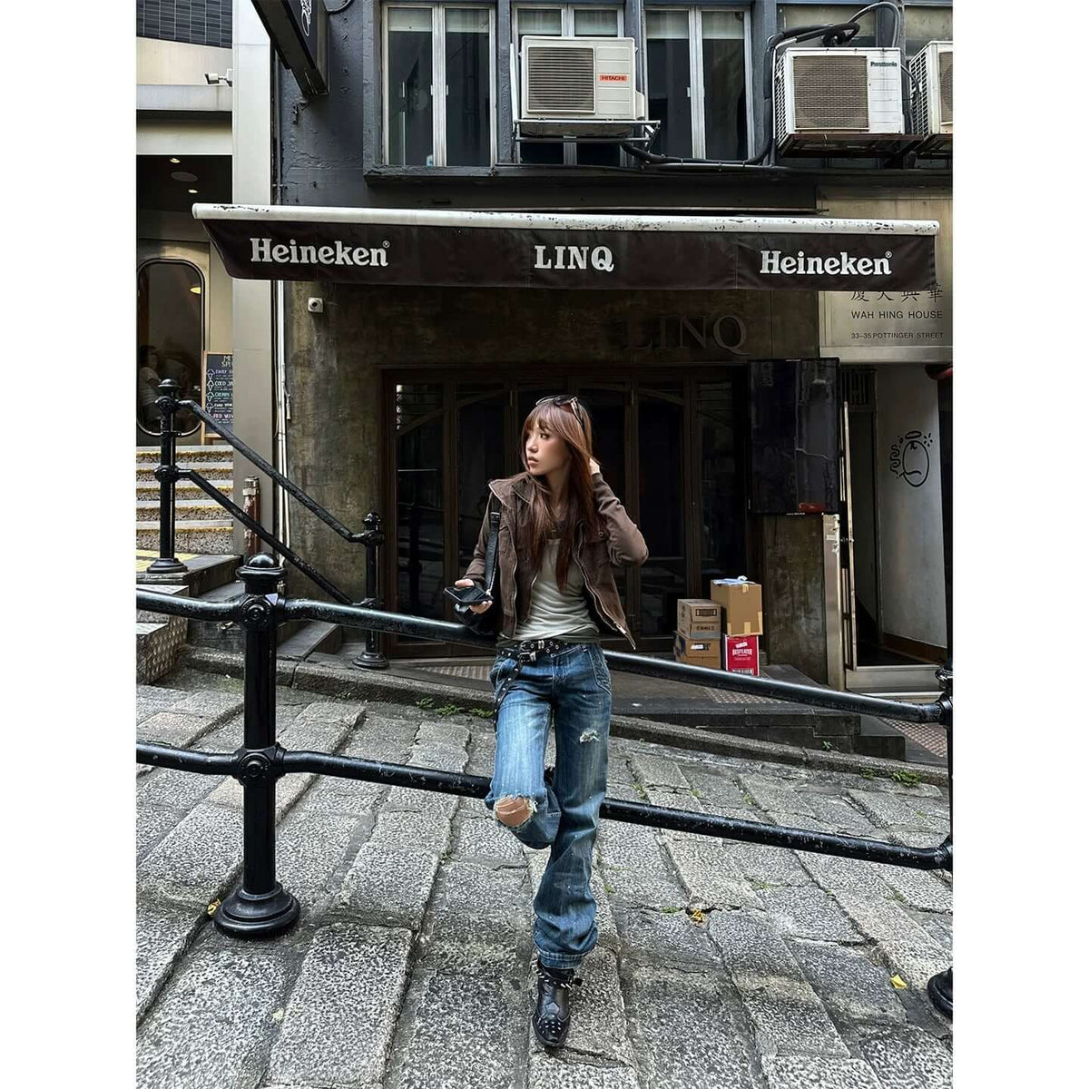 Women's American Style Stand Collar Layered Cardigan Short Jacket — image 5