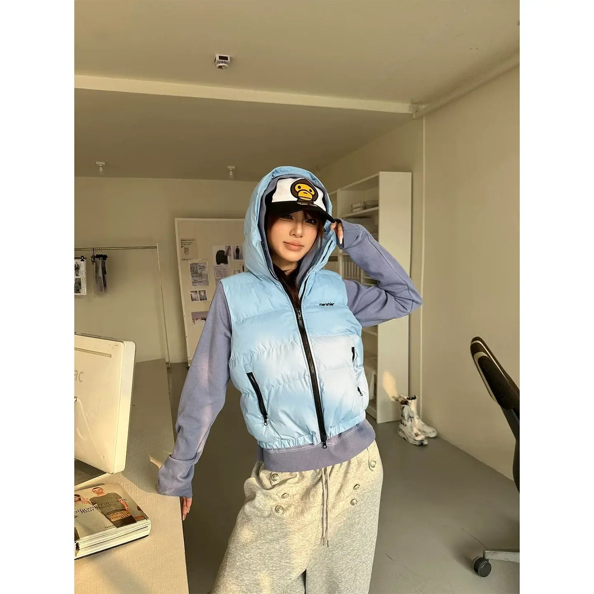 Hooded Padded Vest — image 4