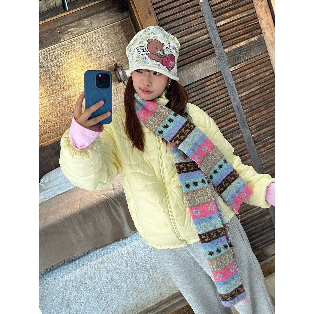 Wavy Collar Puffer Jacket — image 3