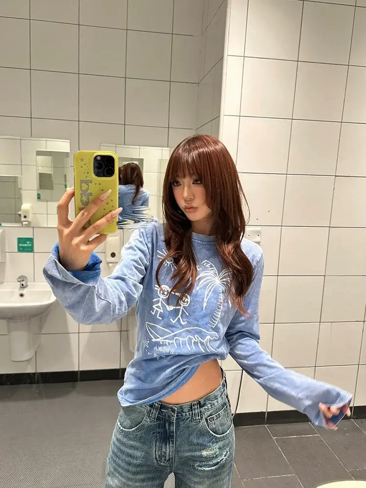 Washed Vintage Long-Sleeve Tee — image 2