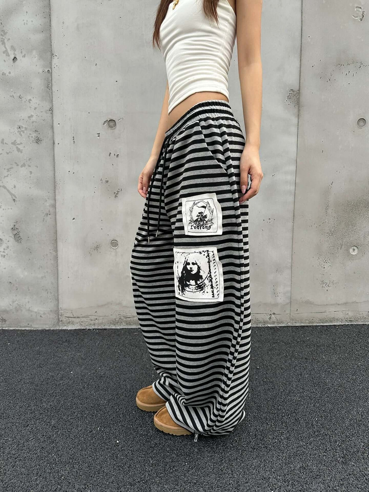 Unisex Drawstring Oversized Sweatpants — image 2