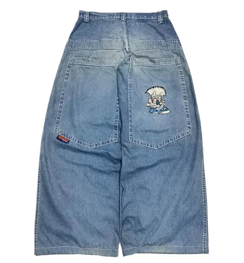 Joker Embroidered Oversized Jeans