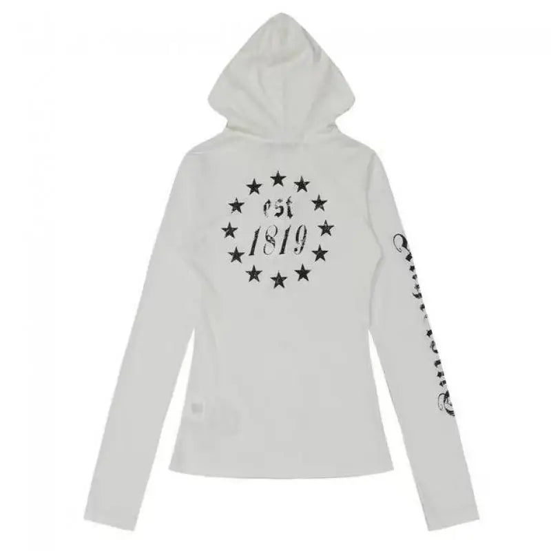 Seeslim Graphic Letter Hooded Long Sleeve product detail