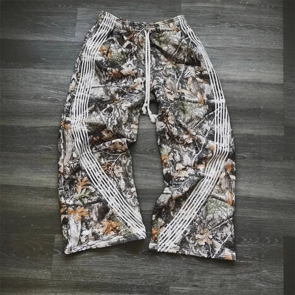 Tactical Embroidered Camo Joggers