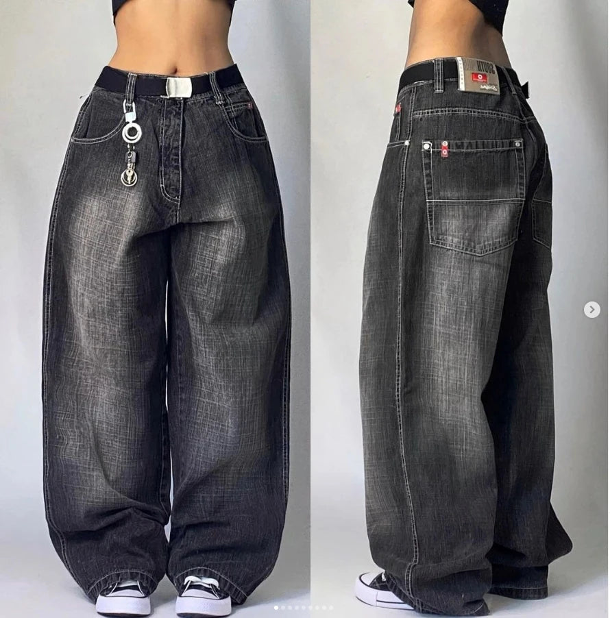Joker Embroidered Oversized Jeans