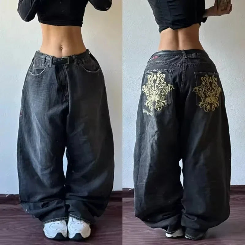 Joker Embroidered Oversized Jeans