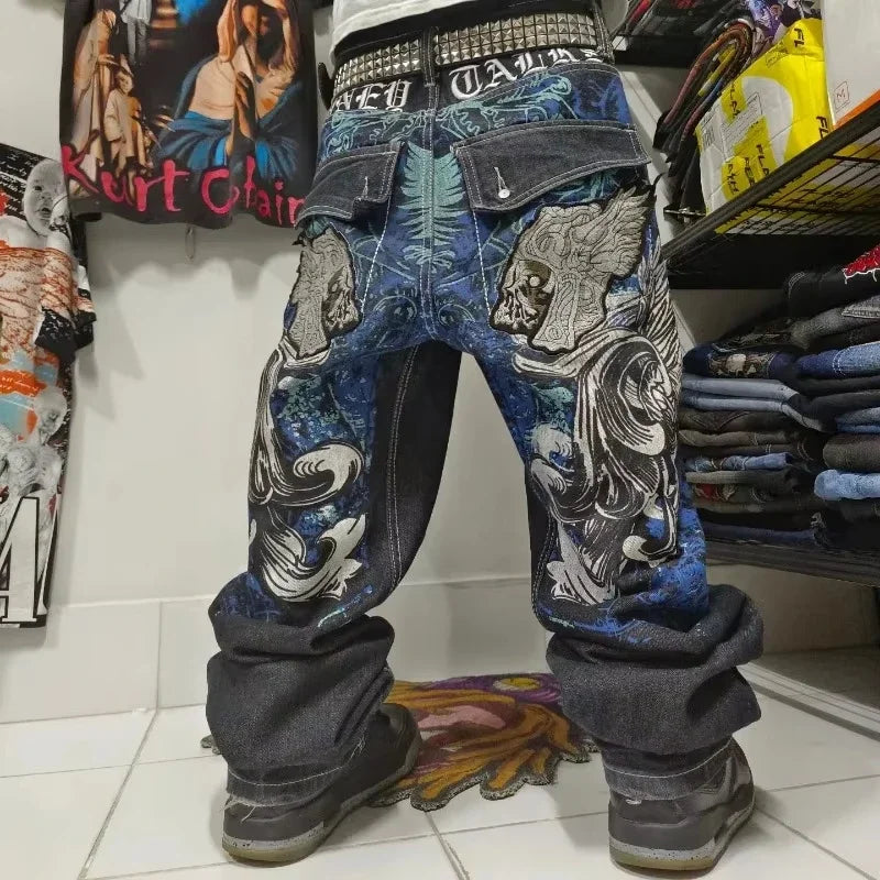 Joker Embroidered Oversized Jeans