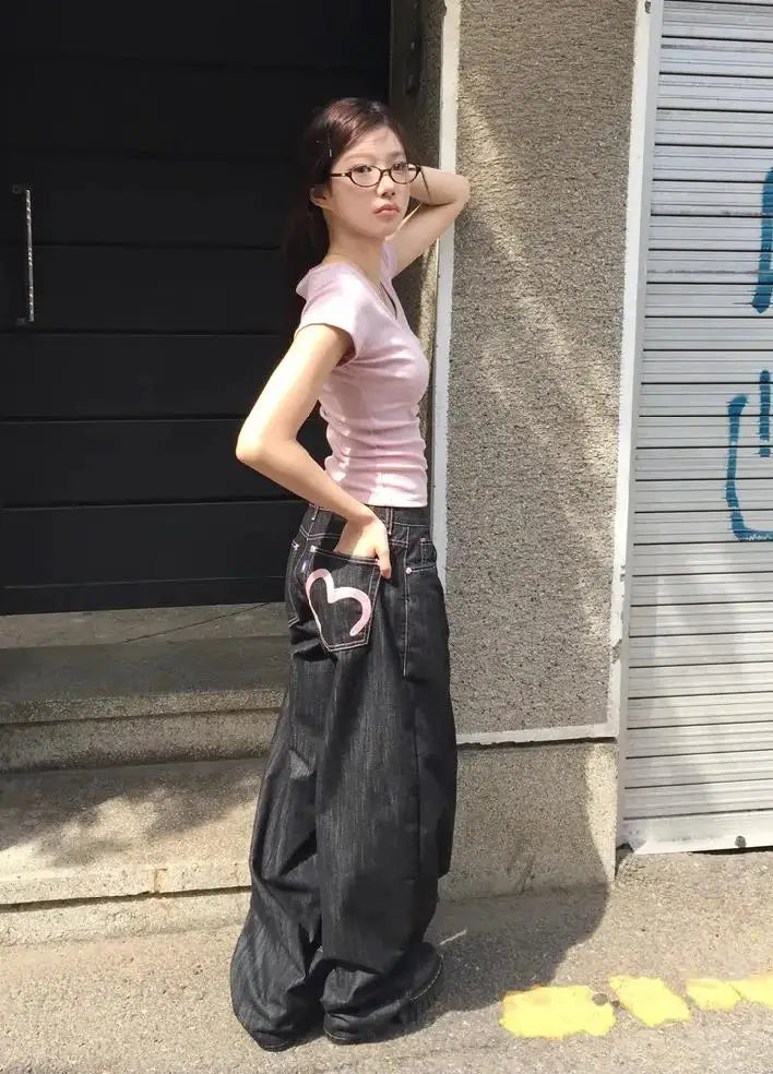 2026 Women's Denim Jeans Y2K Wide Fit product detail
