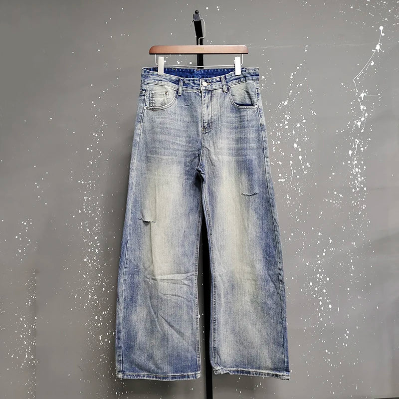 IEFB Distressed Curved Knife Jeans product detail