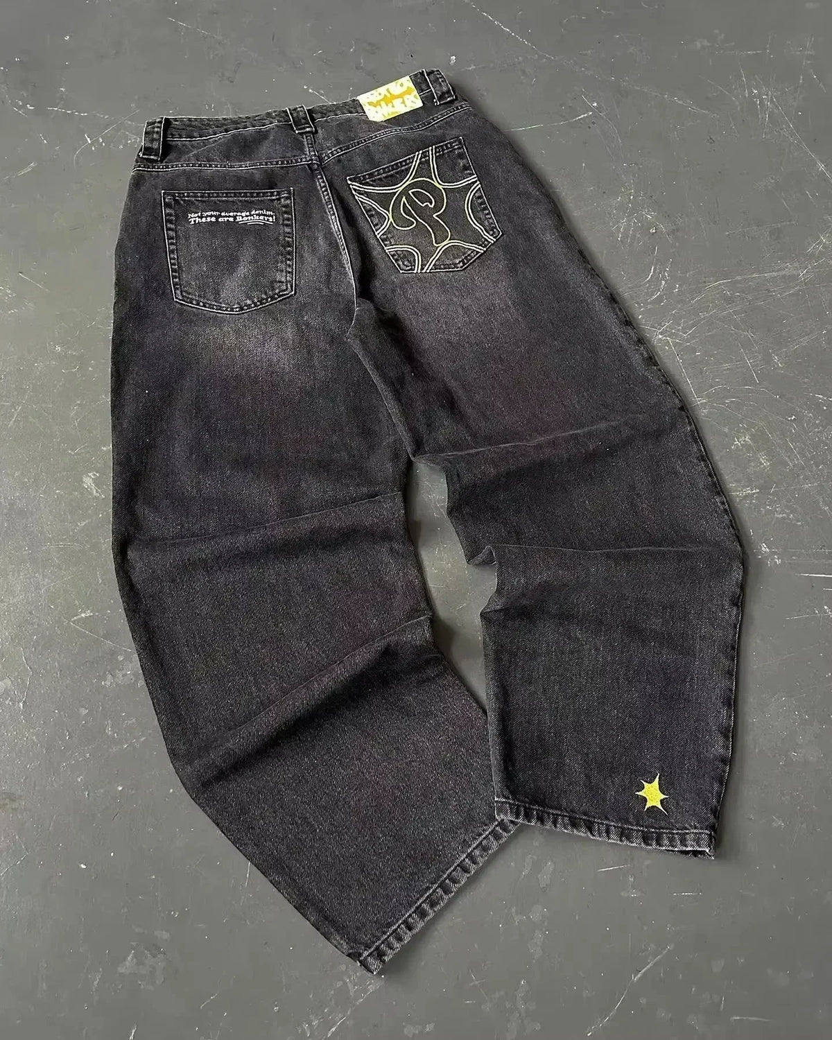Joker Embroidered Oversized Jeans