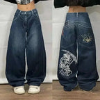 Joker Embroidered Oversized Jeans