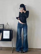 Dark Academia Goth Flare Leggings product detail