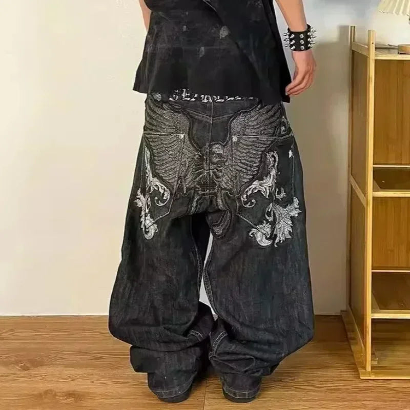 Joker Embroidered Oversized Jeans