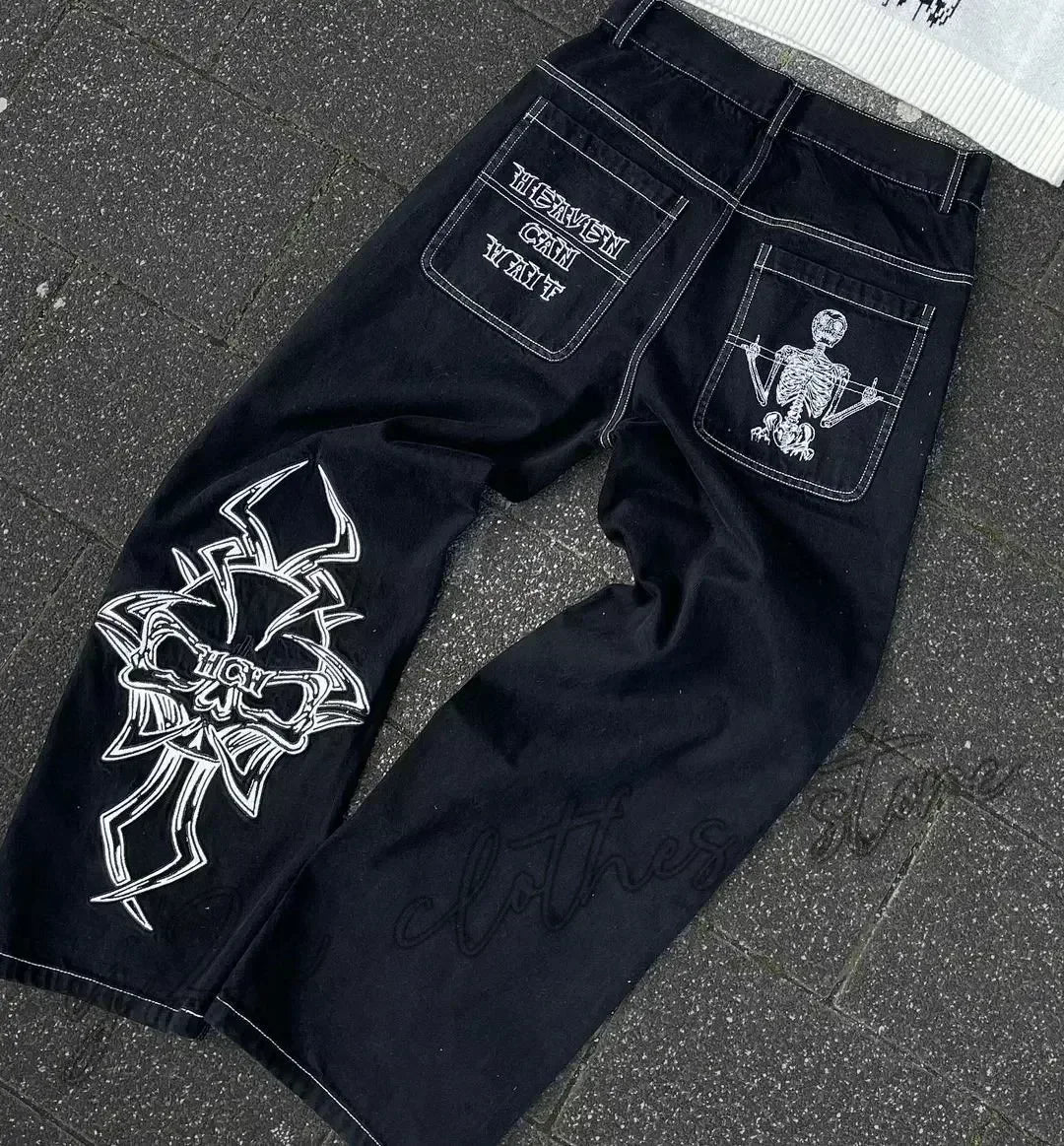Joker Embroidered Oversized Jeans
