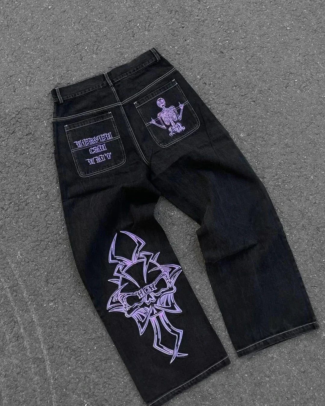 Joker Embroidered Oversized Jeans