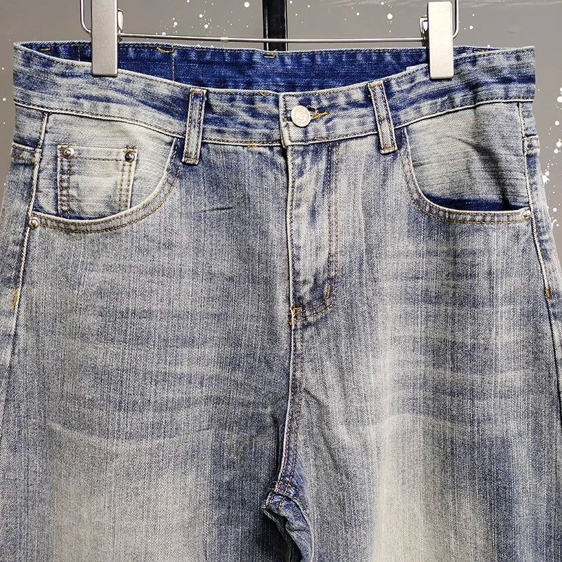 IEFB Distressed Curved Knife Jeans product detail