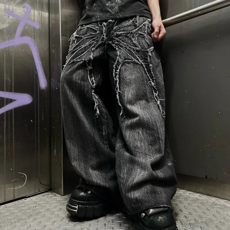 Spider Patch Mopping Jeans