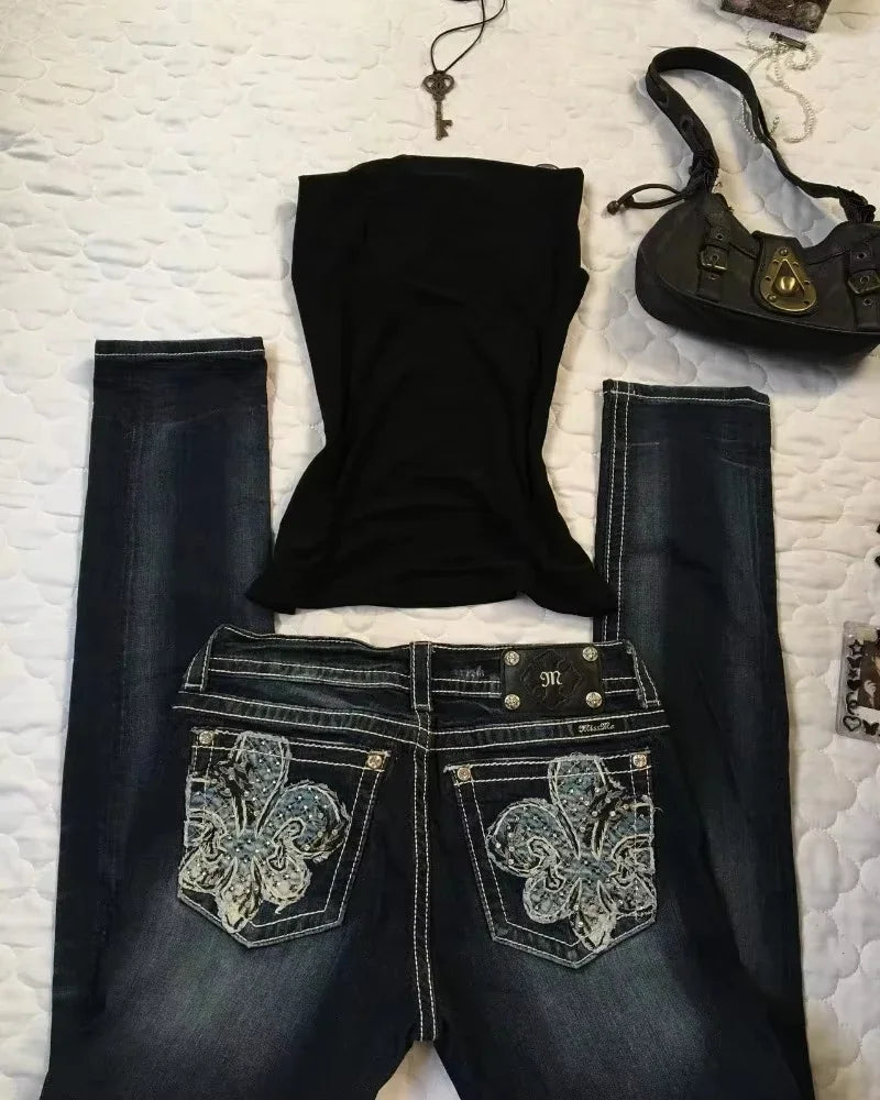 Joker Embroidered Oversized Jeans