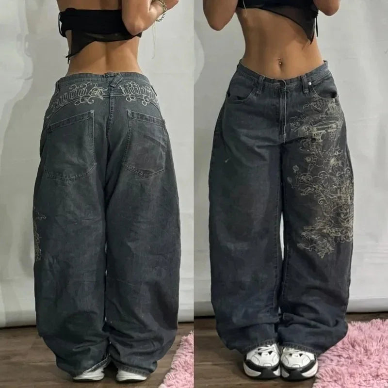 Joker Embroidered Oversized Jeans