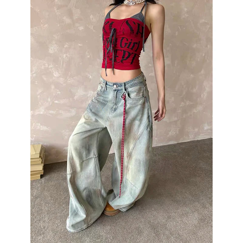 Harajuku Light Wash Baggy Jeans