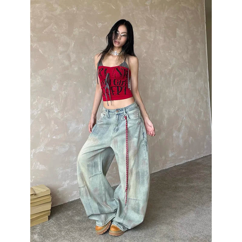 Harajuku Light Wash Baggy Jeans