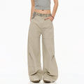 Casual Camouflage Wide Leg Loose Women's Pants High Waist Street Style Beer Captain C-Beer Team Leader Casual Trousers