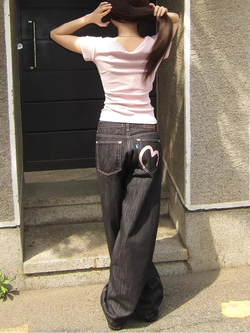 2026 Women's Denim Jeans Y2K Wide Fit