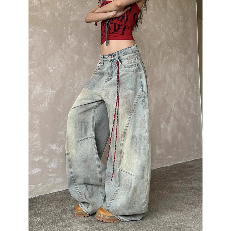 Harajuku Light Wash Baggy Jeans